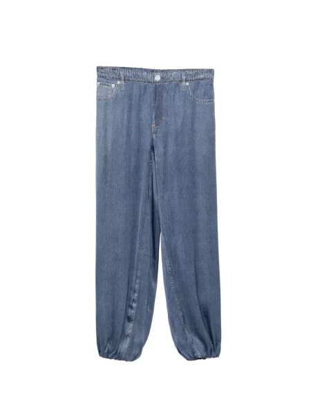 Szatén nadrág Rag & Bone kék