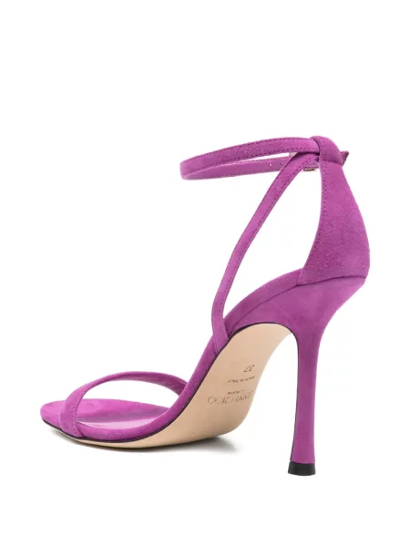 Zomšinės dirželis sandalai Jimmy Choo violetinė