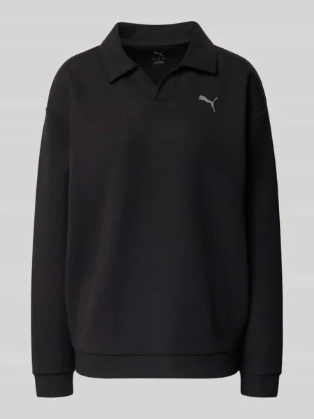 Koszulka polo o kroju relaxed fit z dodatkiem lyocellu Puma czarne