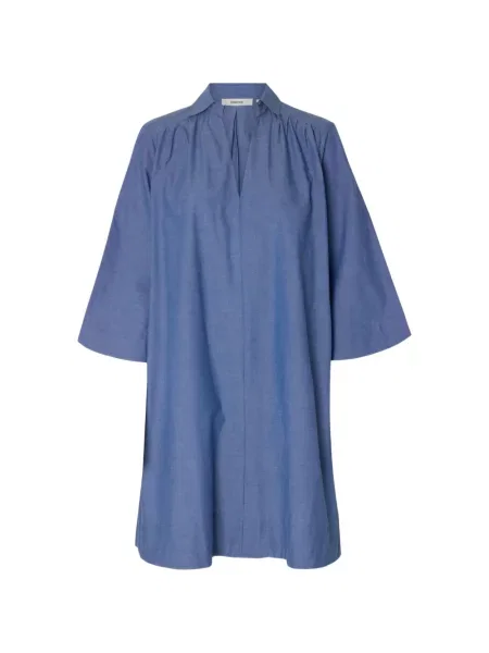 Rochie Selected cu decolteu în V albastru