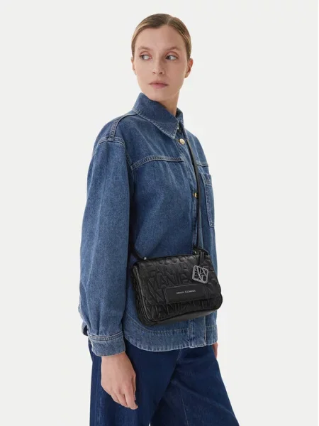 Armani Exchange Torba MESSENGER BAG crna