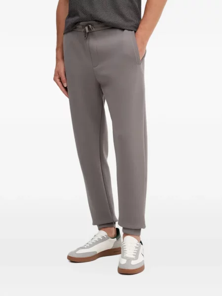 Pantaloni Armani Exchange alergare cu autograf cu cordon gri
