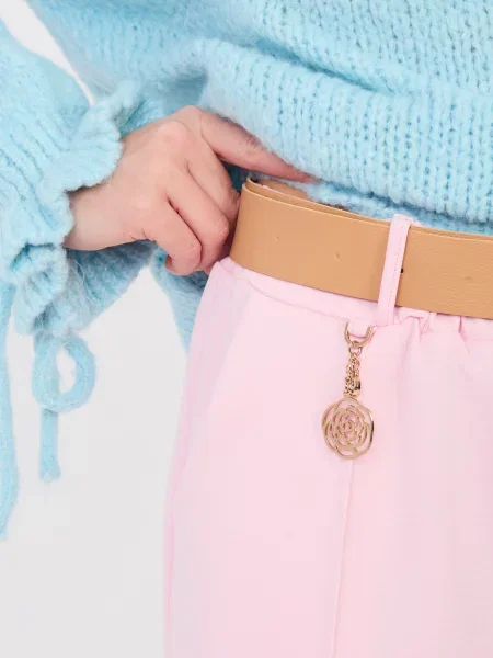 Pantaloni Rue Paris albastru