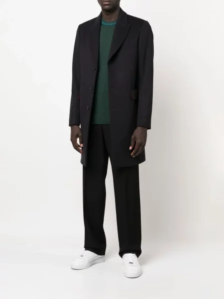 Vienakrūtis paltas Paul Smith mėlyna