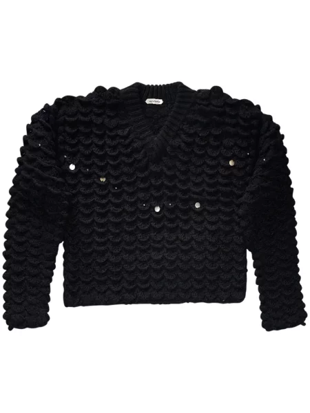 Svetr Namacheko s výstřihem do v černý