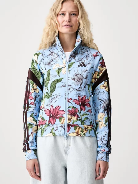Adidas Geacă de vânt deschis albastru