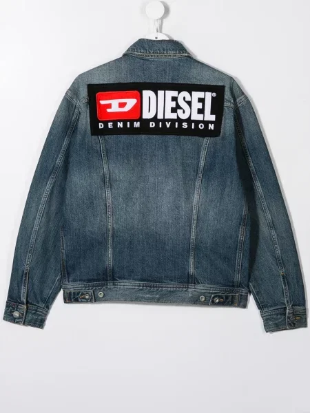 Kurtka jeansowa dziecięca Diesel niebieska