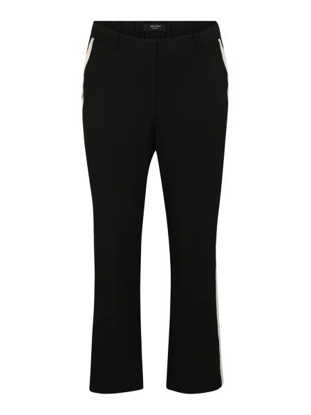 Vero Moda Curve Nohavice VMCFANY čierna biela