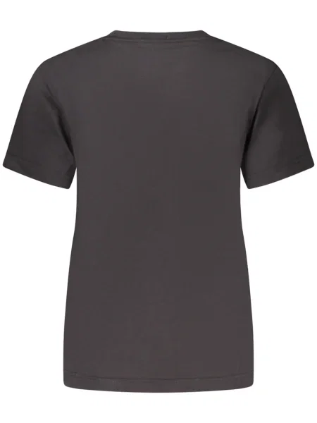 Krótka koszulka Calvin Klein Jeans z krótkim rękawem czarna