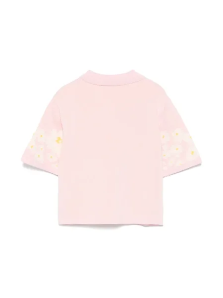 Koszulka polo dziecięca Msgm różowa