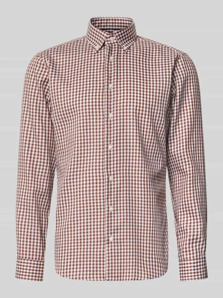 Koszula o kroju regular fit do biznesu z kołnierzykiem typu button down Christian Berg Men