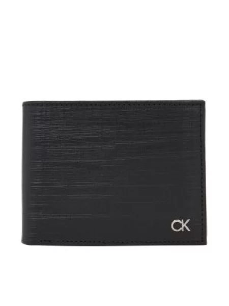Denarnica Calvin Klein s karirastim vzorcem črna