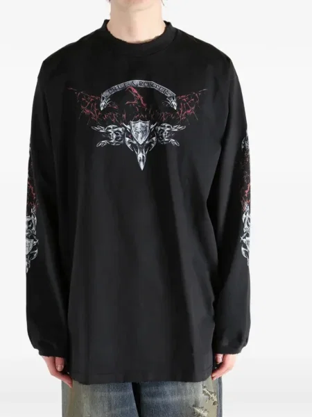 Grafic hanorac Vetements negru