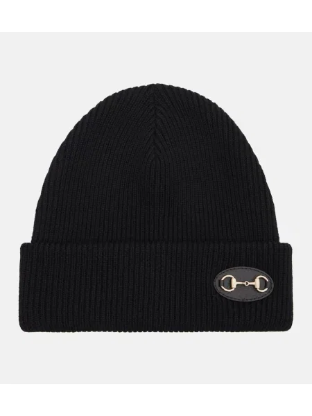 Beanie Gucci de lână negru
