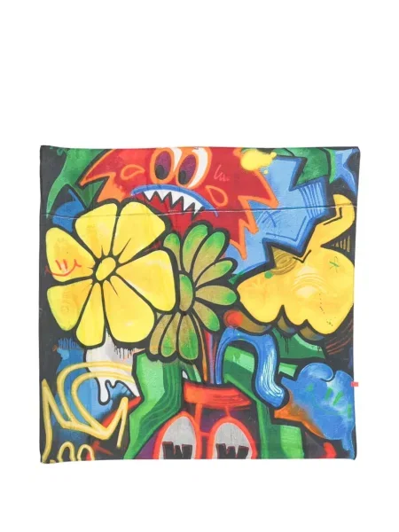 Szal Talking Walls w kwiatki żółta