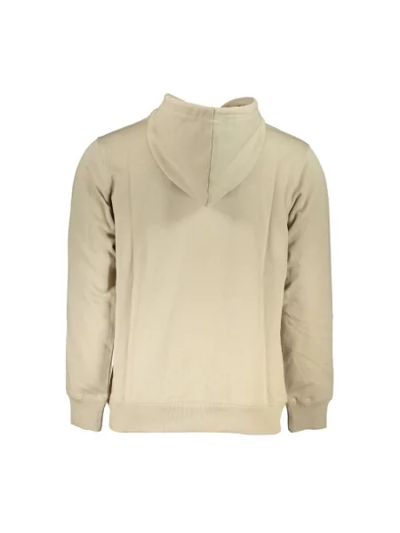 Bluza z kapturem Calvin Klein Jeans z kapturem beżowa