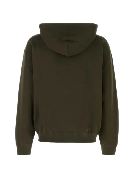 Hanorac cu glugă Jil Sander cu imagine verde