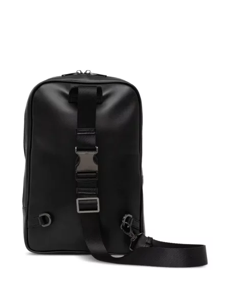 Crossbody torba Karl Lagerfeld s autogramom crna