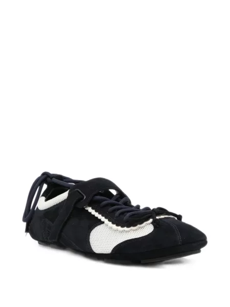 Sneakerși Shushu/tong cu funde albastru