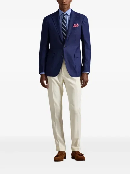 Șapcă Polo Ralph Lauren cu model herringbone din țesătură twill cu imagine albastru