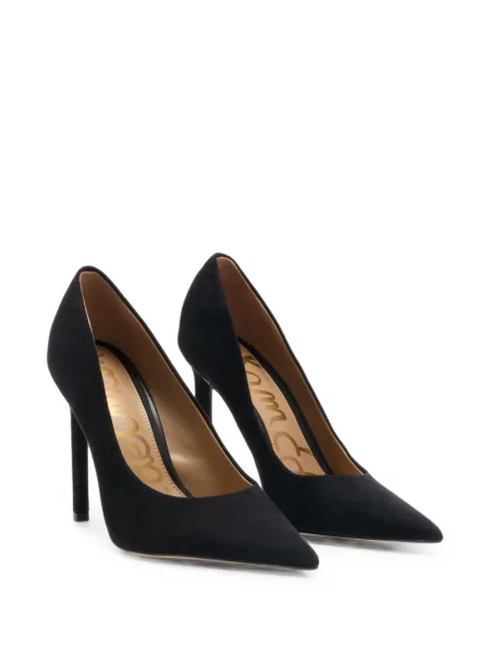 Pantofi cu toc Sam Edelman din piele de căprioară negru