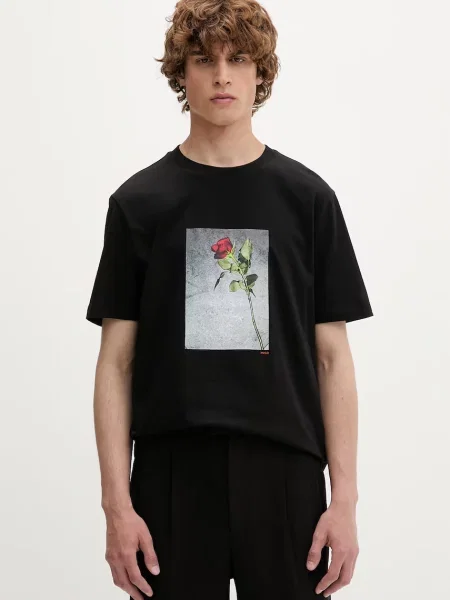 Tricou polo Hugo negru