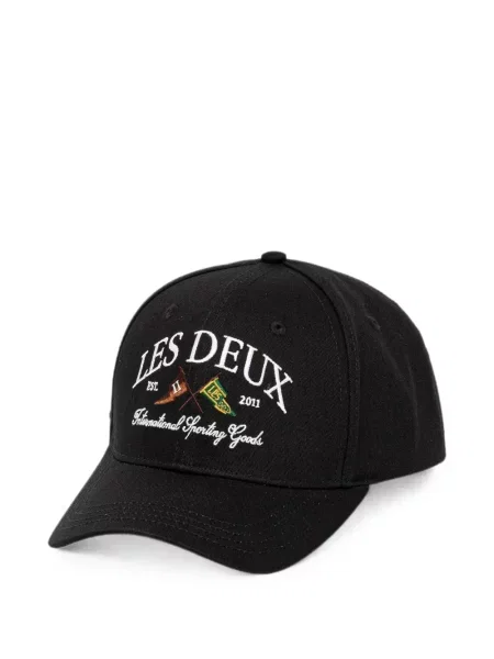 Șapcă Les Deux cu broderie negru