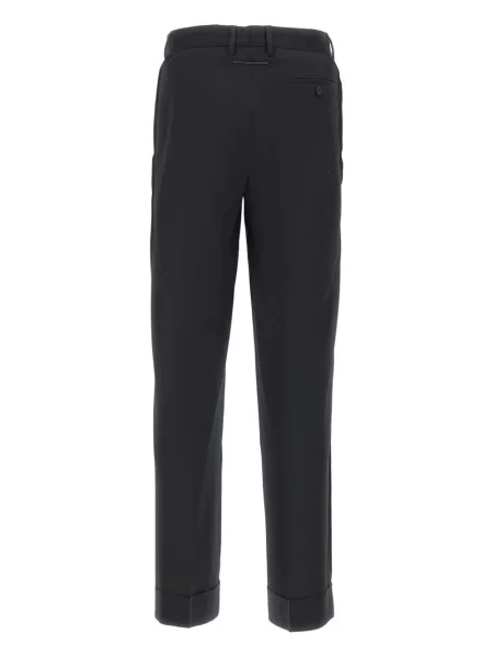 Pantaloni Mm6 Maison Margiela de lână negru