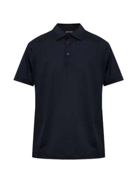 Scurt tricou polo Giorgio Armani albastru