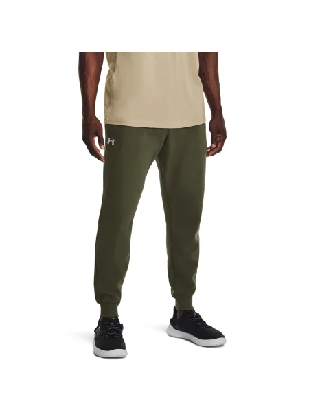 Under Armour pánske tréningové nohavice Rival Fleece Joggers marine od green/white zelená