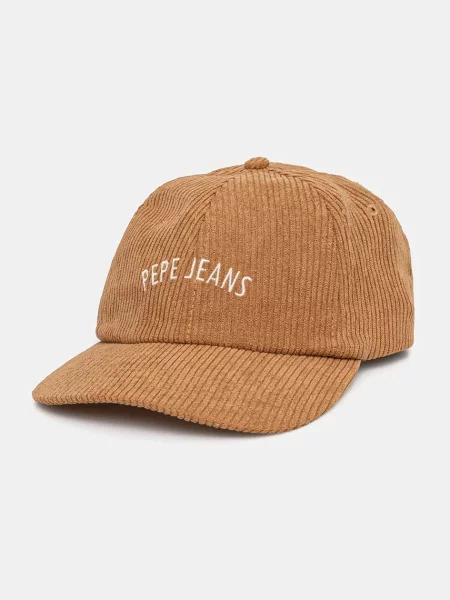 Шапка с козирка Pepe Jeans WEEN CAP с принт кафяво