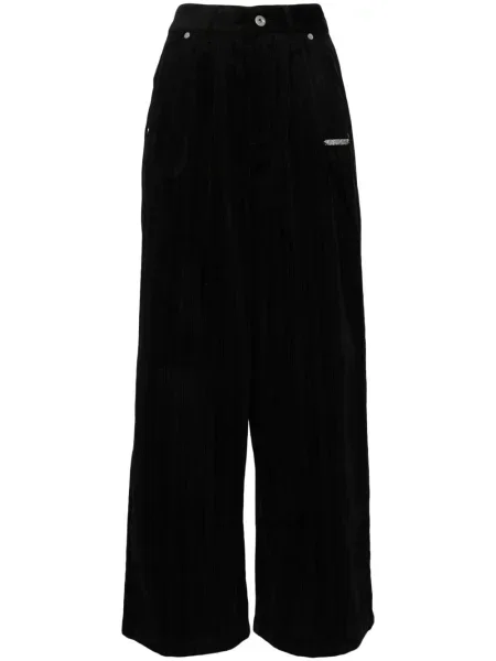 Pantaloni Musium Div. de catifea cord negru