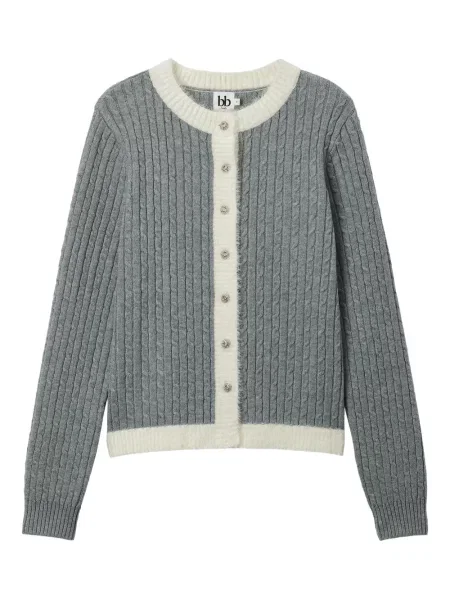 Cardigan B+ab tricotate gri