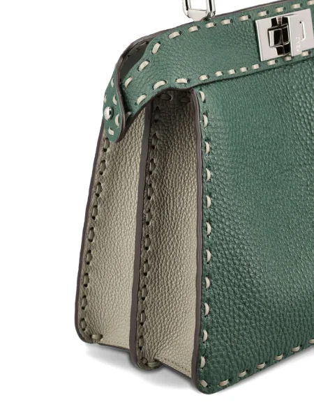 Geantă Fendi Peekaboo verde