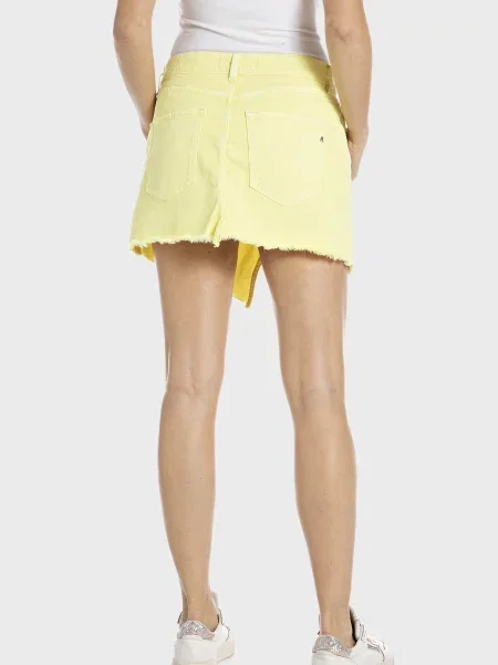 Джинсова спідниця Replay жовта