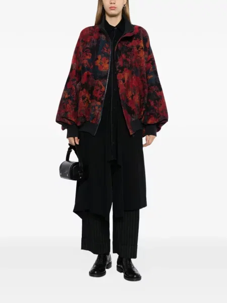 Gėlėtas raštuotas striukė Yohji Yamamoto raudona