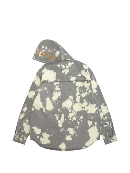 Geacă cămașă Aape By A Bathing Ape cu glugă gri