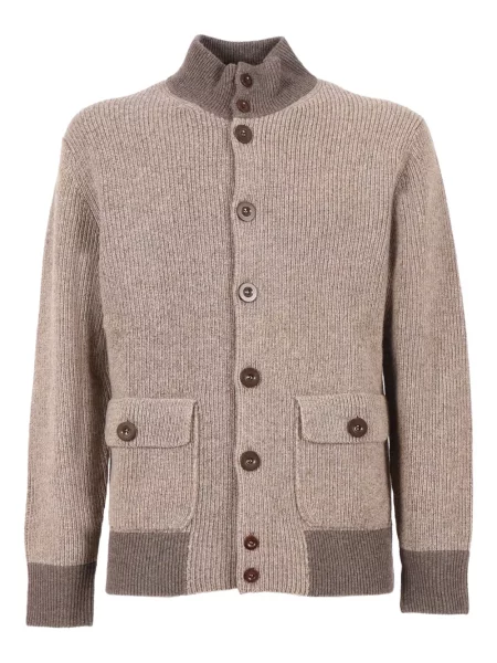 Cardigan Ballantyne de lână maro