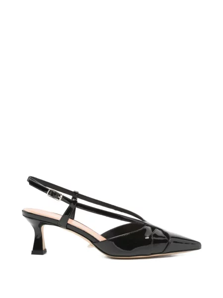 Pantofi cu toc Julie Dee slingback negru