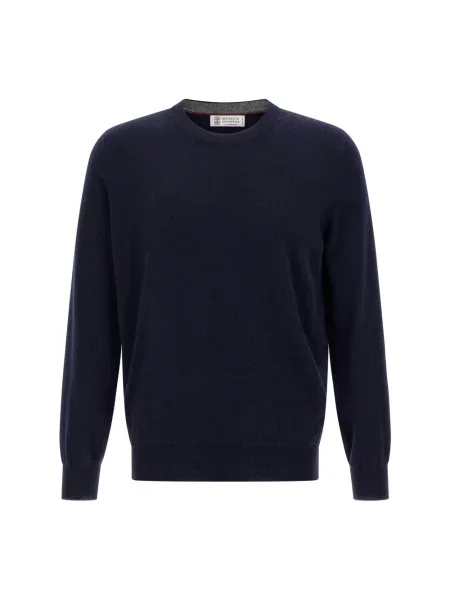 Sweter Brunello Cucinelli niebieski