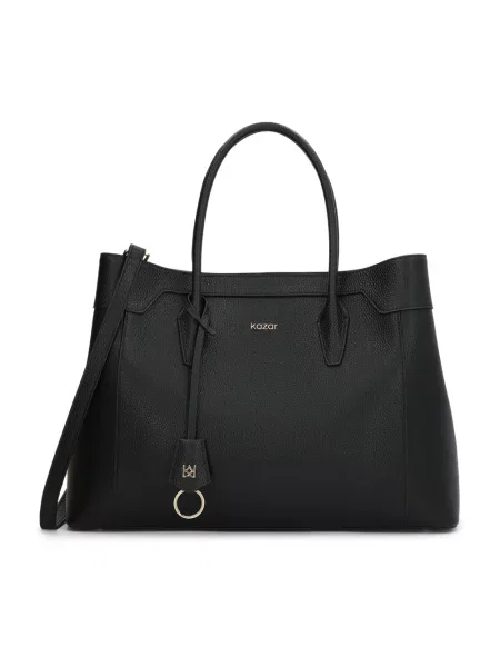Torebka skórzana Kazar skórzana czarna