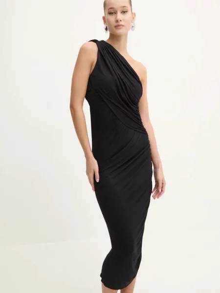 Rick Owens Lilies rochie maxi mulata negru