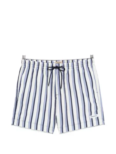 Slip de baie Woolrich cu dungi alb