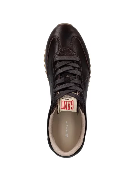 Sneakerși Gant din piele maro