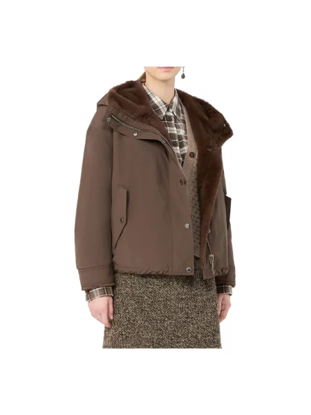 Kurtka Weekend Max Mara dwustronna brązowa