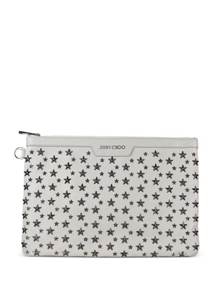 Geantă plic Jimmy Choo alb