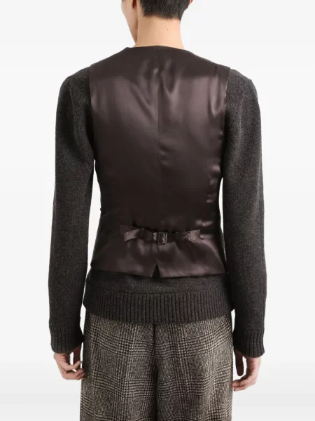 Vestă Dolce & Gabbana în carouri gri