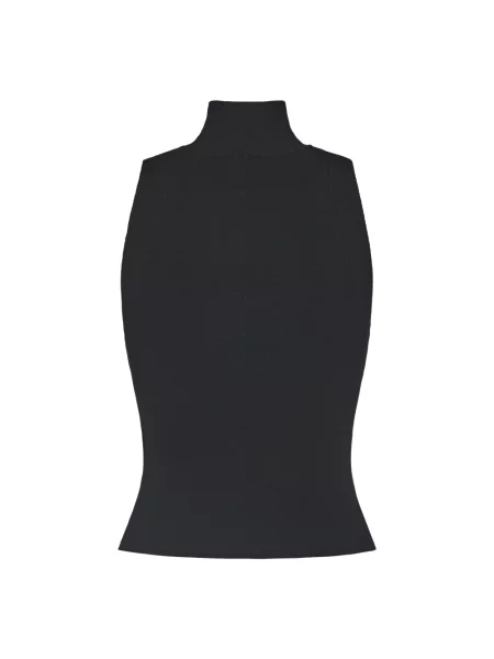 Top Diesel prążkowany na ramiączkach czarny