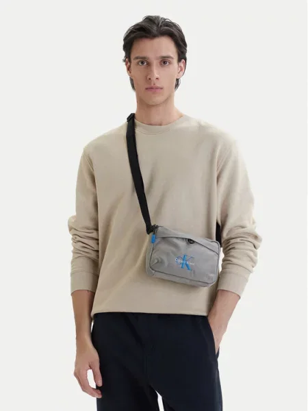 Crossover torbica Calvin Klein Bold Camera Bag siva