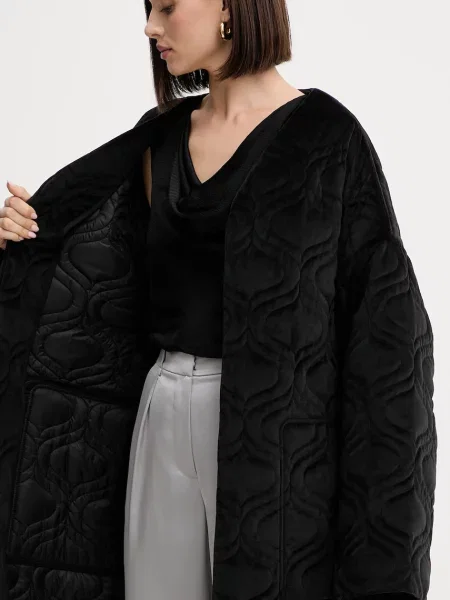 Велюрова куртка Charo Ruiz Ibiza демісезонна oversize чорний